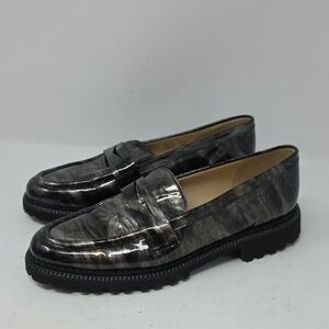 Brunate Women's Black Green Loafers Size 38
